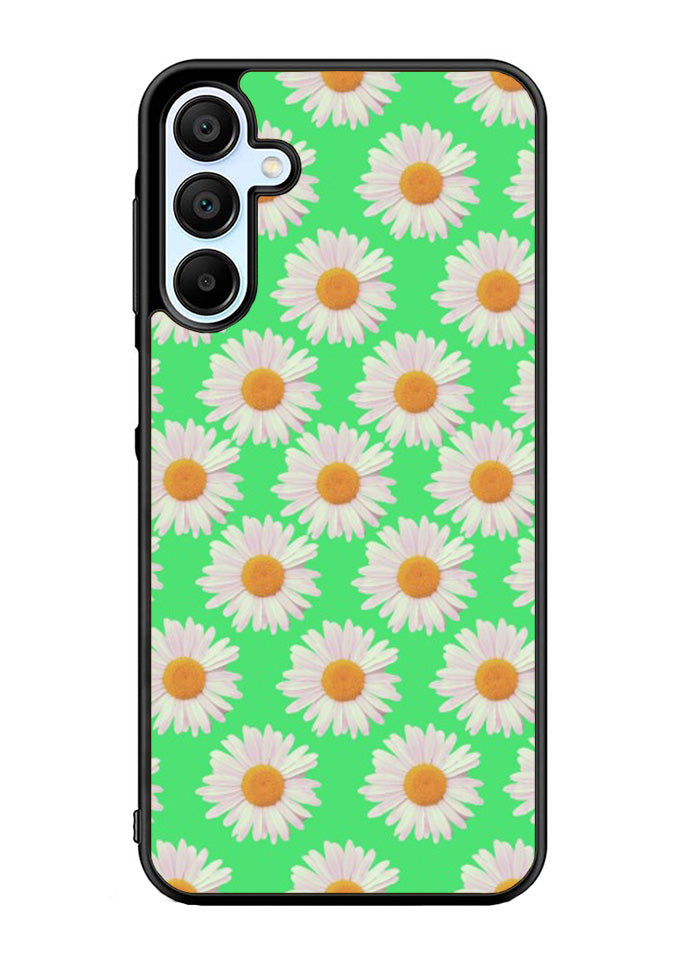 Flowers Pattern Green Samsung Galaxy A15 5G Case OV4924