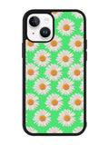 Flowers Pattern Green iPhone 14 Case QC4924