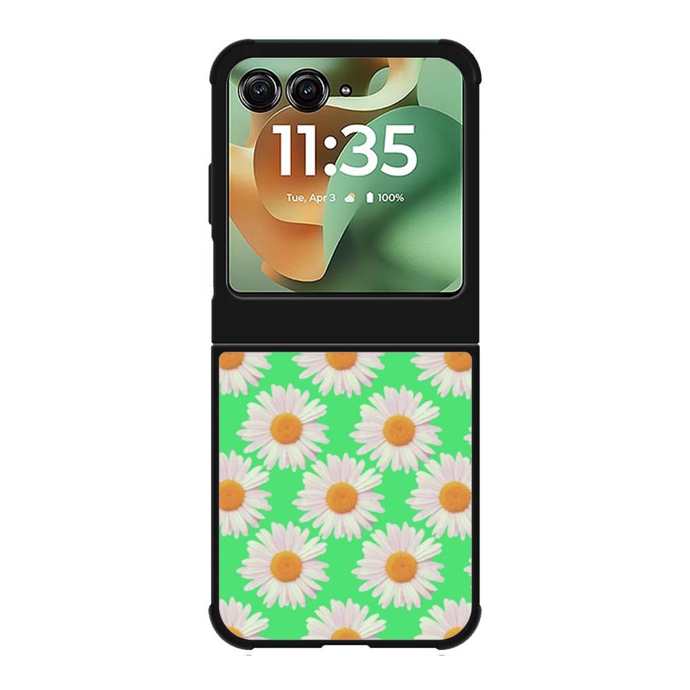Flowers Pattern Green Motorola Moto RAZR 2025 Case OV4924