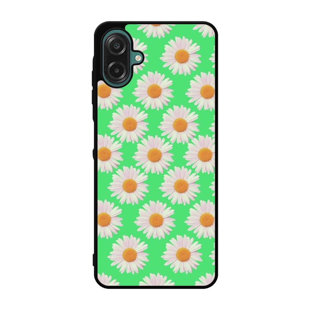 Flowers Pattern Green Samsung Galaxy A07 Case QC4924