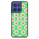 Flowers Pattern Green Motorola Moto G Stylus 5G 2025 Case OV4924