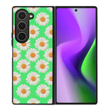 Flowers Pattern Green Samsung Galaxy Z Fold 6 5G 2024 Case OV4924