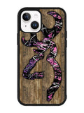 Deer Camo Wood iPhone 14 Case QC4639