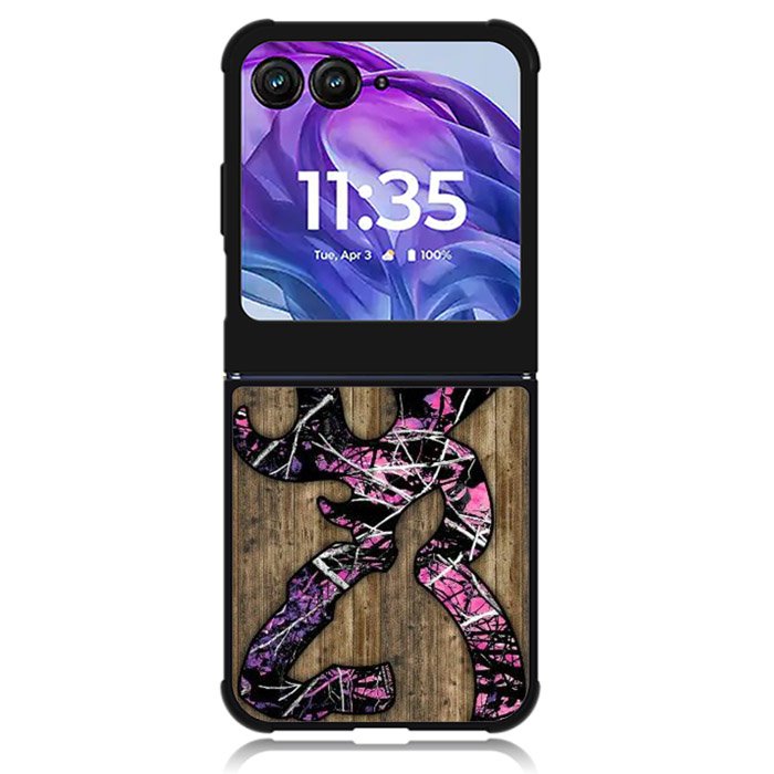 Deer Camo Wood Motorola Moto Razr Plus 2024 , Moto Razr+ 2024 Case OV4639