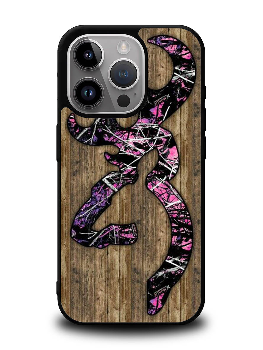Deer Camo Wood iPhone 16 Pro Max Case OV4639