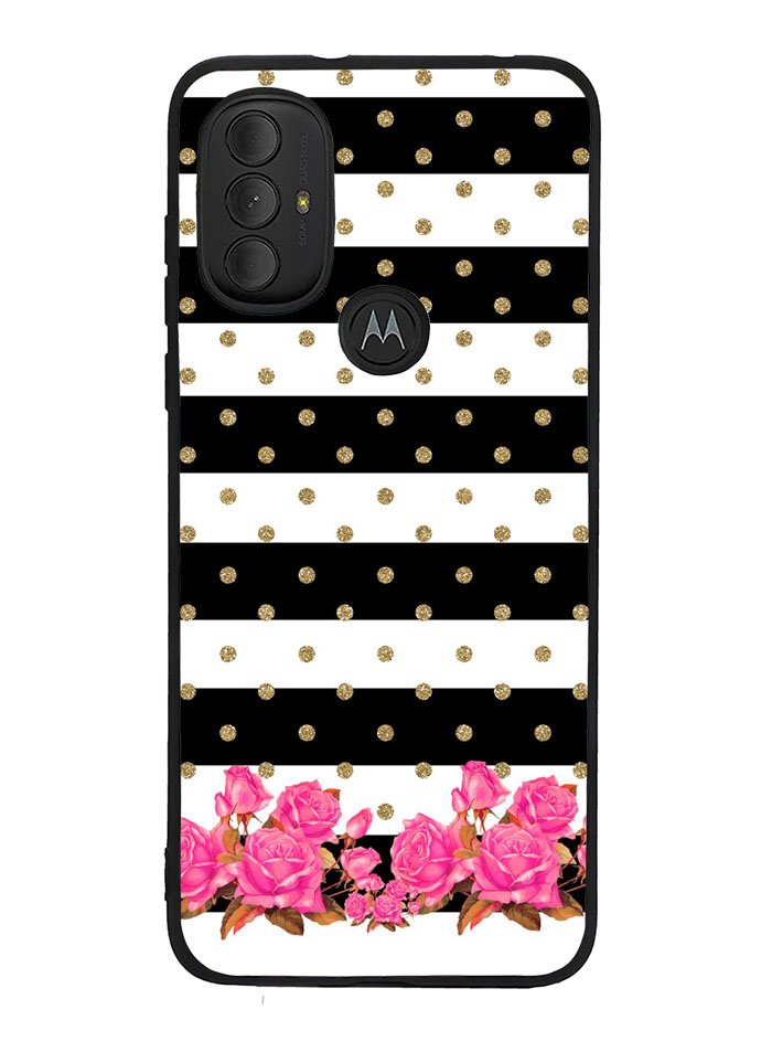 Flower Stripes Polka Motorola Moto G Pure 2021 , Moto G Power 2022 Case OV1790