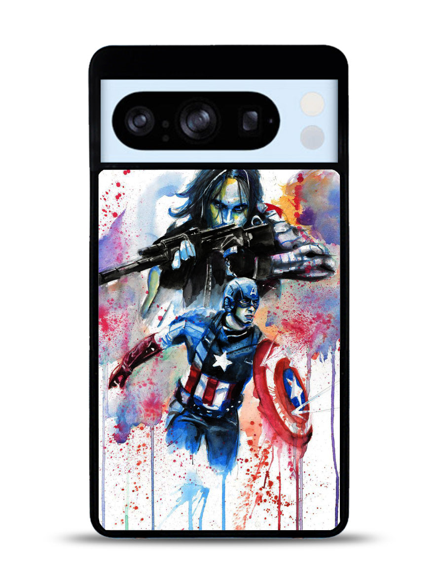 Captain America Watercolor Google Pixel 8 Pro Case QC1797