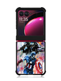 Captain America Watercolor Motorola Moto Razr Plus 2023 , Moto Razr+ 2023 Case OV1797
