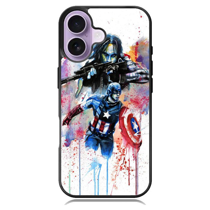 Captain America Watercolor iPhone 17 Case OV1797