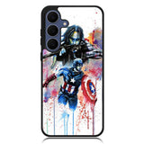 Captain America Watercolor Samsung Galaxy S25 FE Case OV1797