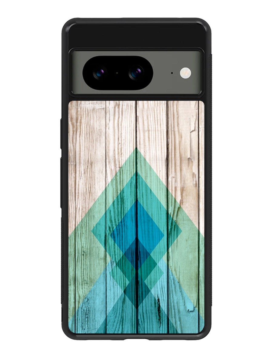 Simple Aztec on Wood Google Pixel 8 Case QC1806