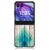 Simple Aztec on Wood Motorola Moto Razr Plus 2024 , Moto Razr+ 2024 Case OV1806