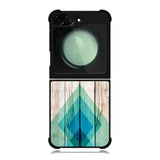Simple Aztec on Wood Samsung Galaxy Z Flip 6 5G 2024 Case OV1806