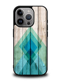 Simple Aztec on Wood iPhone 16 Pro Max Case QC1806