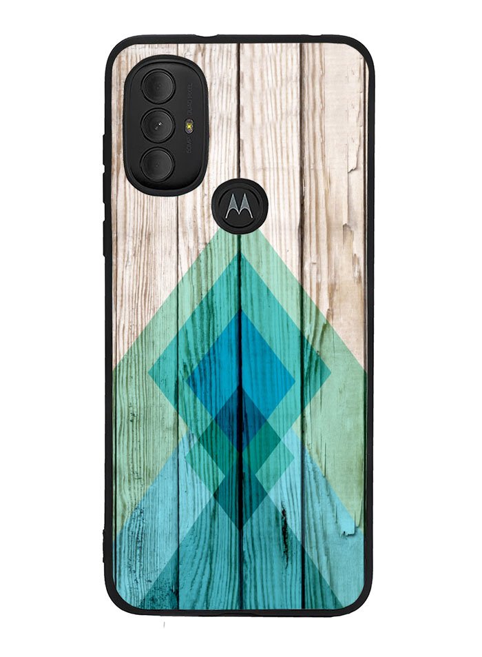 Simple Aztec on Wood Motorola Moto G Pure 2021 , Moto G Power 2022 Case OV1806