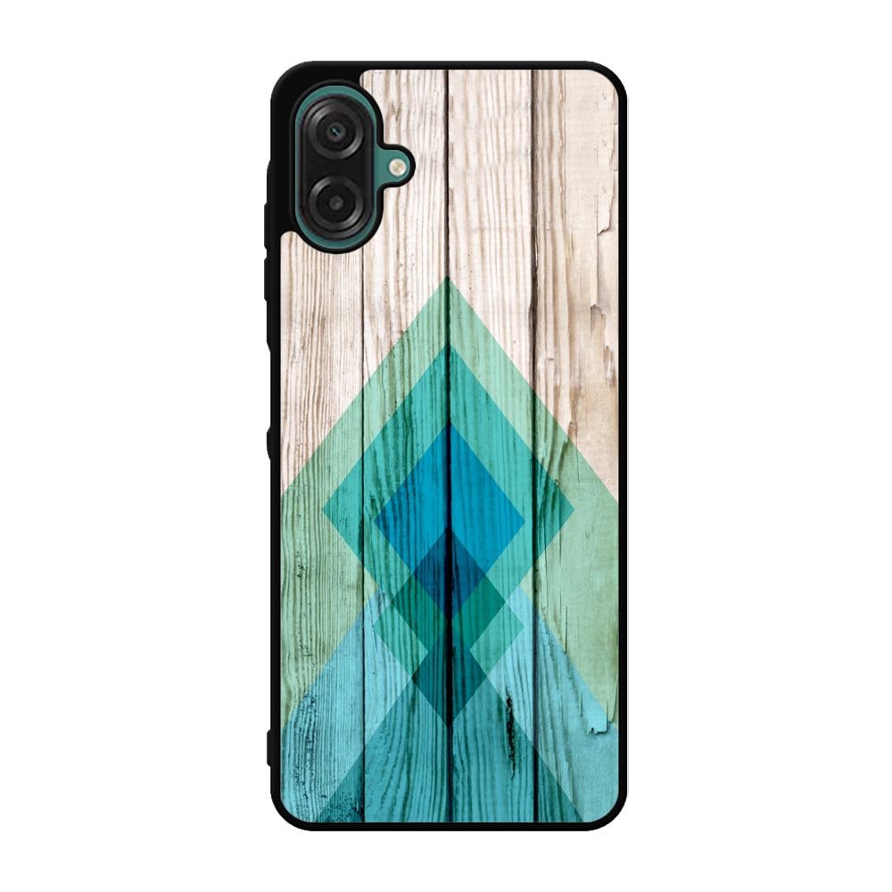 Simple Aztec on Wood Samsung Galaxy A07 Case QC1806