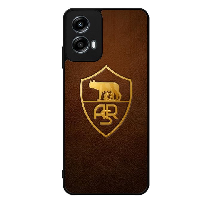 AS Roma Leather Logo Soccer Motorola Moto G Play 2024 Case OV1821