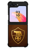 AS Roma Leather Logo Soccer Samsung Galaxy Z Flip 5 5G 2023 Case OV1821