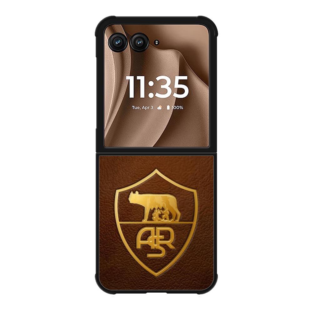 AS Roma Leather Logo Soccer Motorola Moto RAZR Plus 2025 Case OV1821