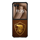 AS Roma Leather Logo Soccer Motorola Moto RAZR Plus 2025 Case OV1821