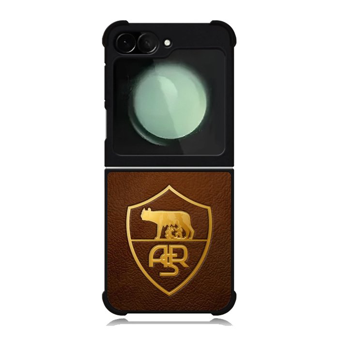 AS Roma Leather Logo Soccer Samsung Galaxy Z Flip 6 5G 2024 Case OV1821
