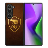 AS Roma Leather Logo Soccer Samsung Galaxy Z Fold 6 5G 2024 Case OV1821