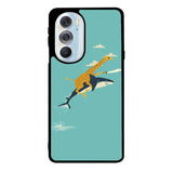 Black Friday offer Giraffe Riding Shark Motorola Moto Edge 2022 Case