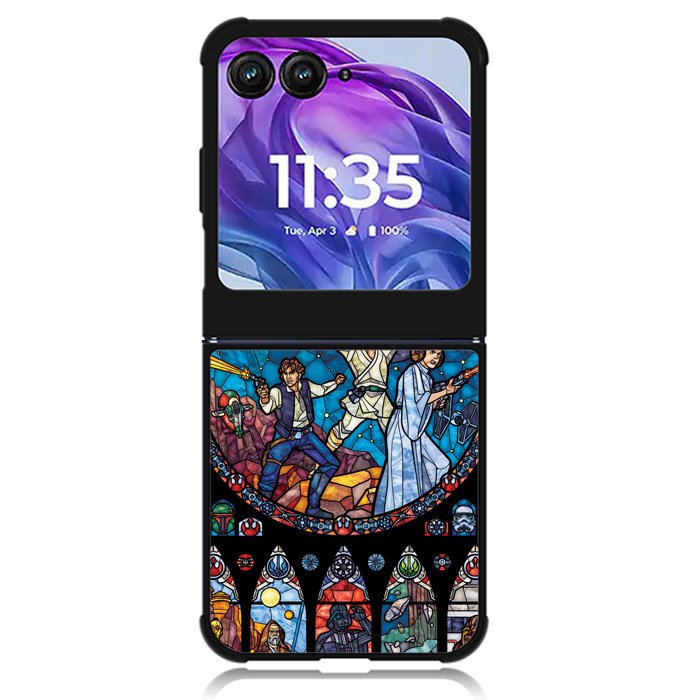 Star Wars Stained Glass Motorola Moto Razr Plus 2024 , Moto Razr+ 2024 Case