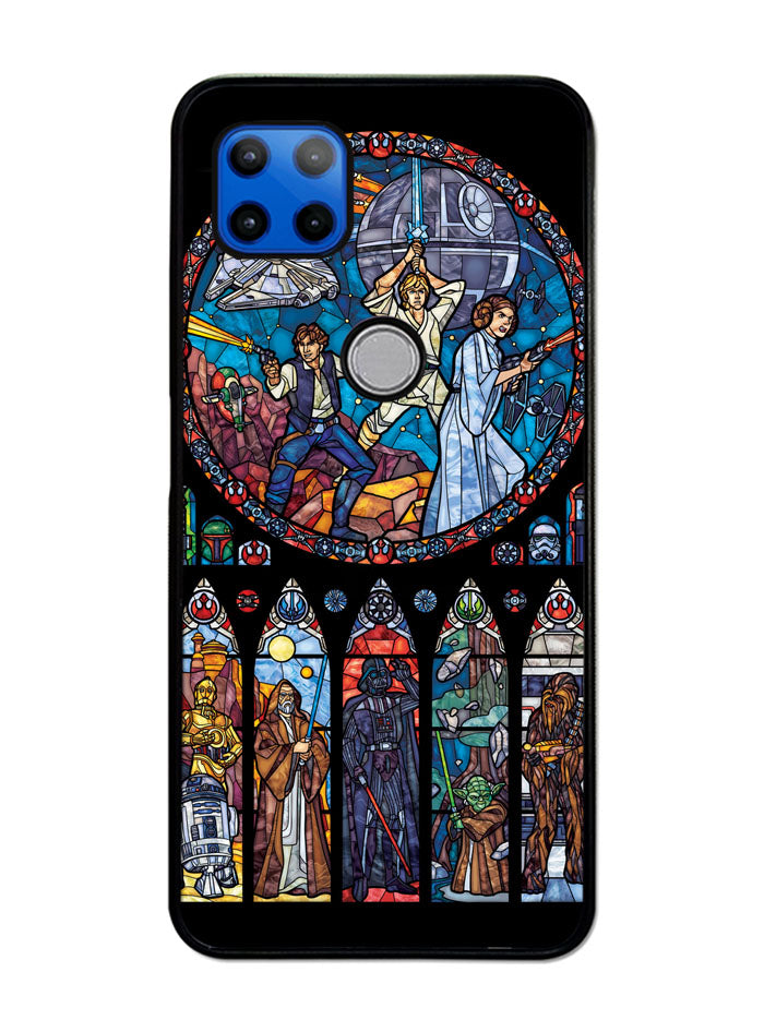 Star Wars Stained Glass Motorola Moto G 5G Case , Moto One 5G Ace Case