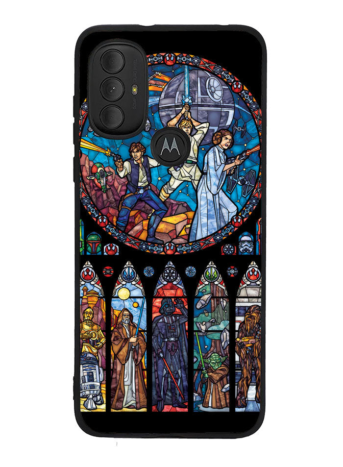 Star Wars Stained Glass Motorola Moto G Pure 2021 , Moto G Power 2022 Case