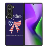 Military Patriotic America Samsung Galaxy Z Fold 6 5G 2024 Case OV1860