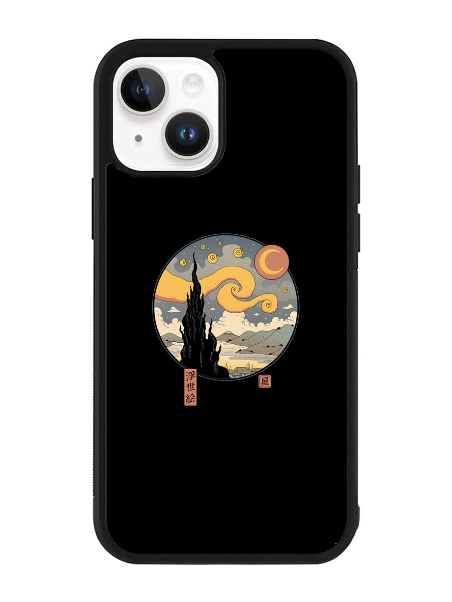 Starry Ukiyo Japanese Retro iPhone 14 Case QC10824