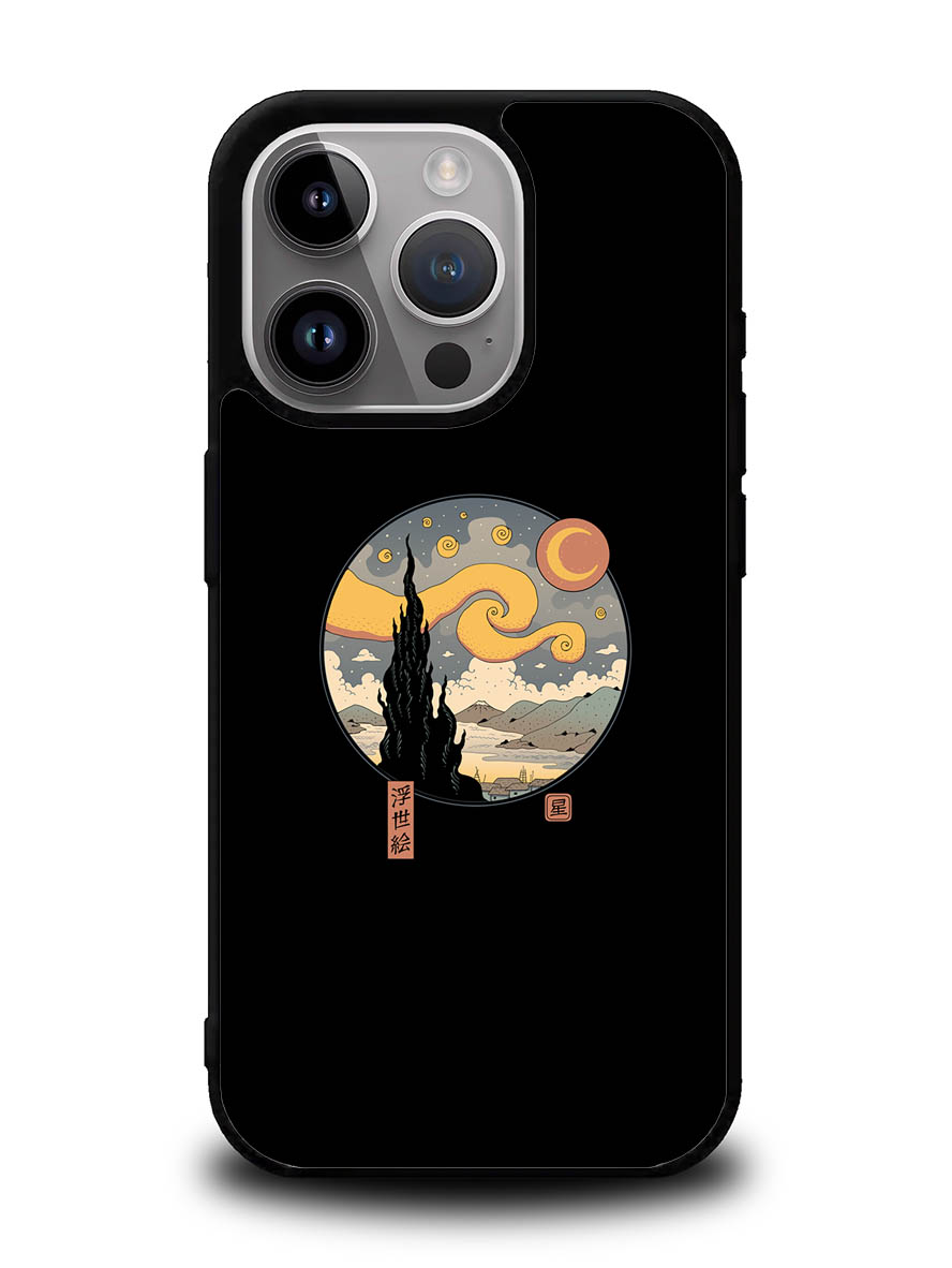 Starry Ukiyo Japanese Retro iPhone 16 Pro Case OV10824