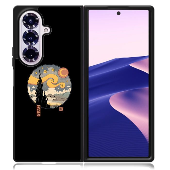 Starry Ukiyo Japanese Retro Samsung Galaxy Z Fold 7 Case OV10824