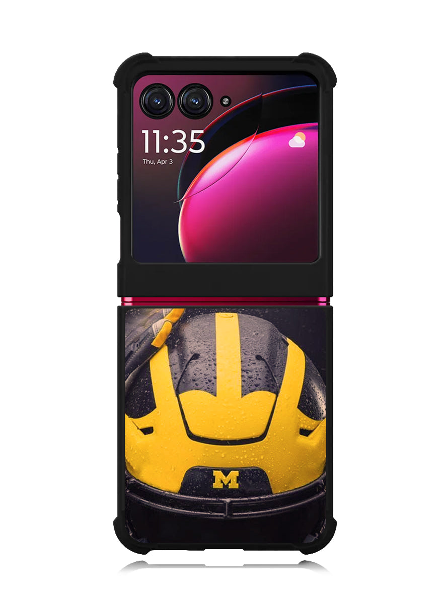 Michigan Wolverines Helmet Motorola Moto Razr Plus 2023 , Moto Razr+ 2023 Case OV10771