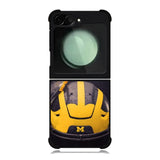 Michigan Wolverines Helmet Samsung Galaxy Z Flip 6 5G 2024 Case OV10771