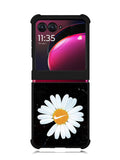 Black Marble Daisy Motorola Moto Razr Plus 2023 , Moto Razr+ 2023 Case OV10653