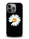Black Marble Daisy iPhone 14 Pro Max Case QC10653