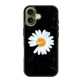 Black Marble Daisy iPhone 17 Case OV10653