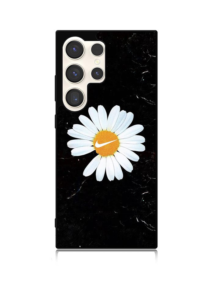 Black Marble Daisy Samsung Galaxy S23 Ultra 5G Case QC10653