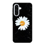Black Marble Daisy Samsung Galaxy A56 5G Case RC10653