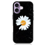 Black Marble Daisy iPhone 17 Case OV10653