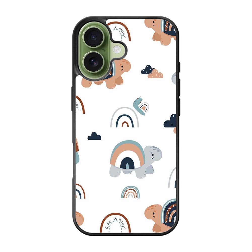 Turtle Rainbow Pattern iPhone 17 Case OV10242