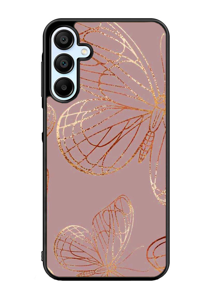Butterfly Rose Gold Samsung Galaxy A35 5G Case OV10341