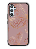 Butterfly Rose Gold Samsung Galaxy A14 5G Case QC10341