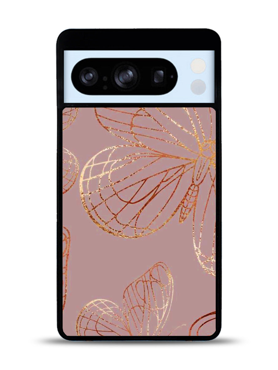 Butterfly Rose Gold Google Pixel 8 Pro Case QC10341