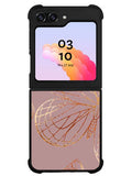 Butterfly Rose Gold Samsung Galaxy Z Flip 5 5G 2023 Case OV10341