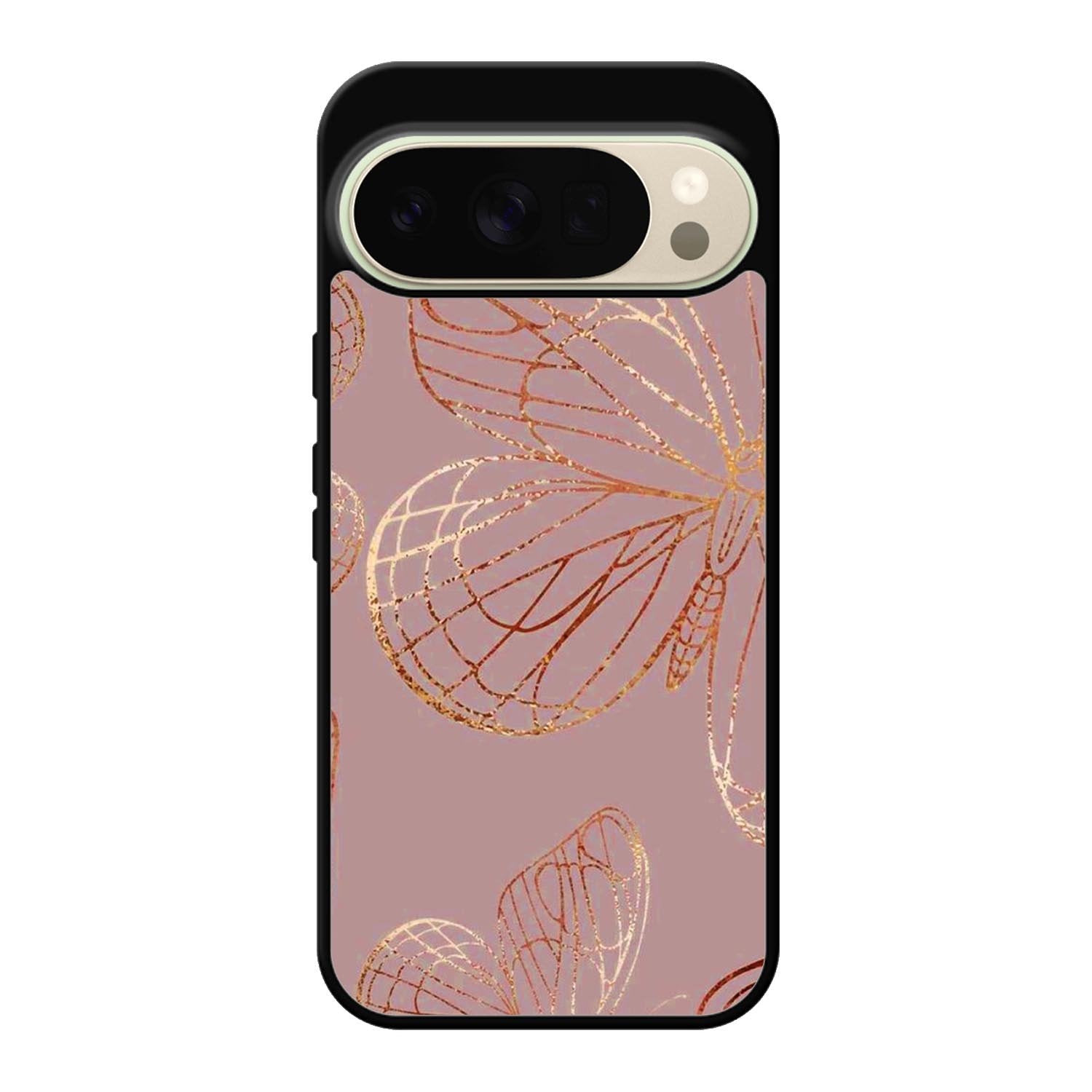 Butterfly Rose Gold Google Pixel 10 Pro XL Case OV10341