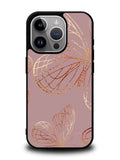 Butterfly Rose Gold iPhone 16 Pro Max Case OV10341