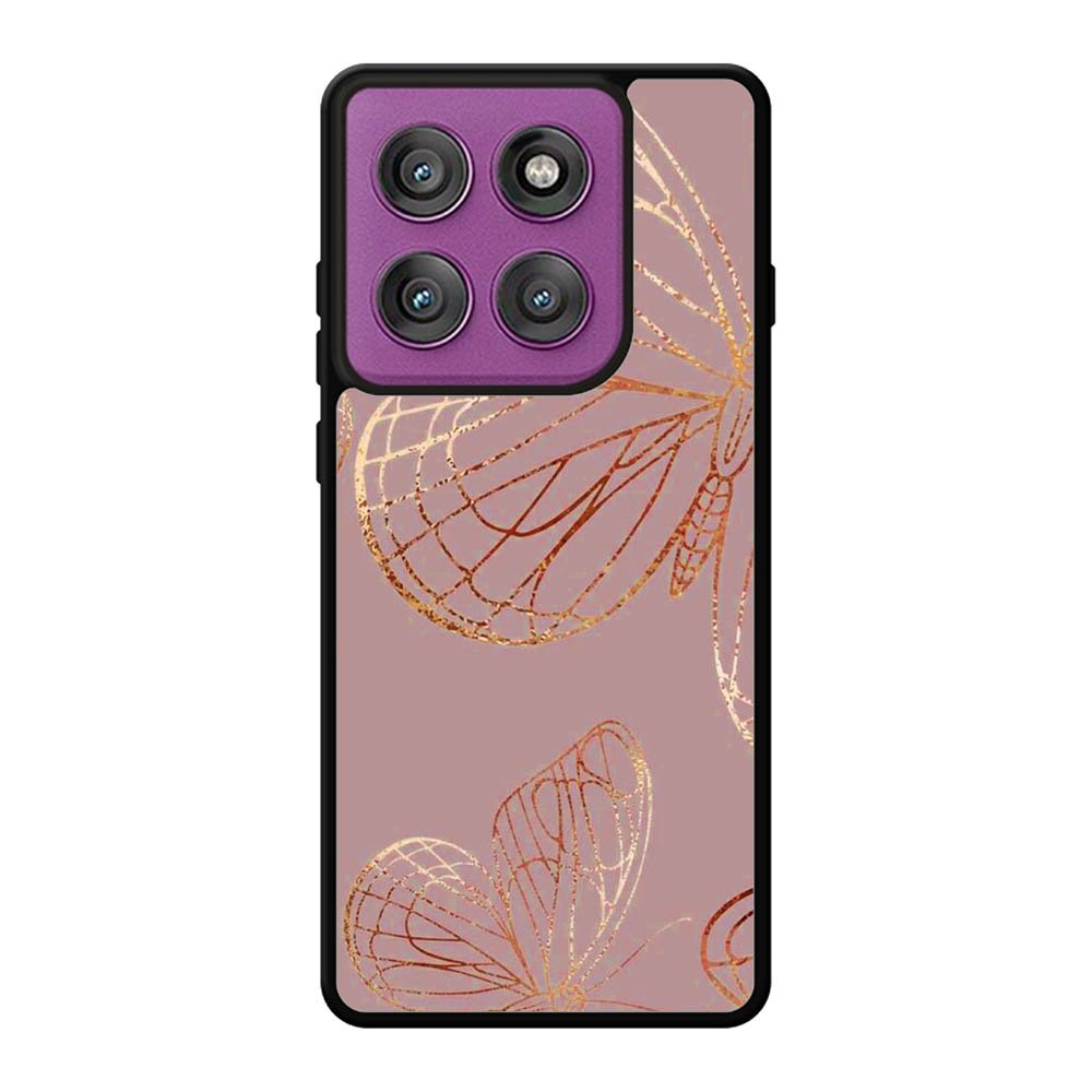 Butterfly Rose Gold Motorola Moto Edge 60 Pro Case OV10341